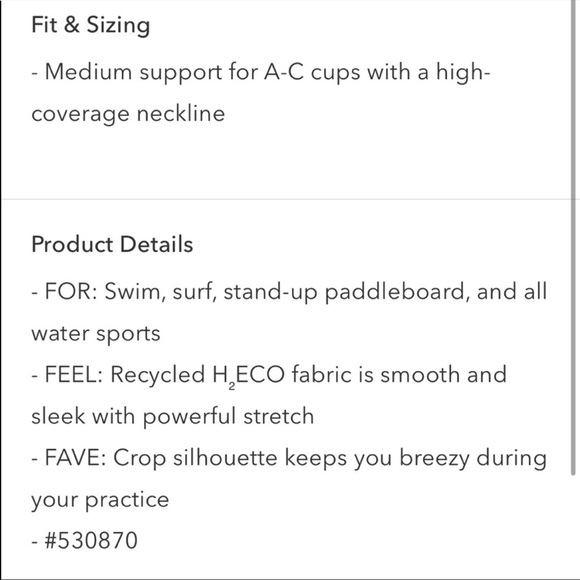 Athleta A-C Conscious Crop Printed Bikini Top
NWT - Picture 8 of 8